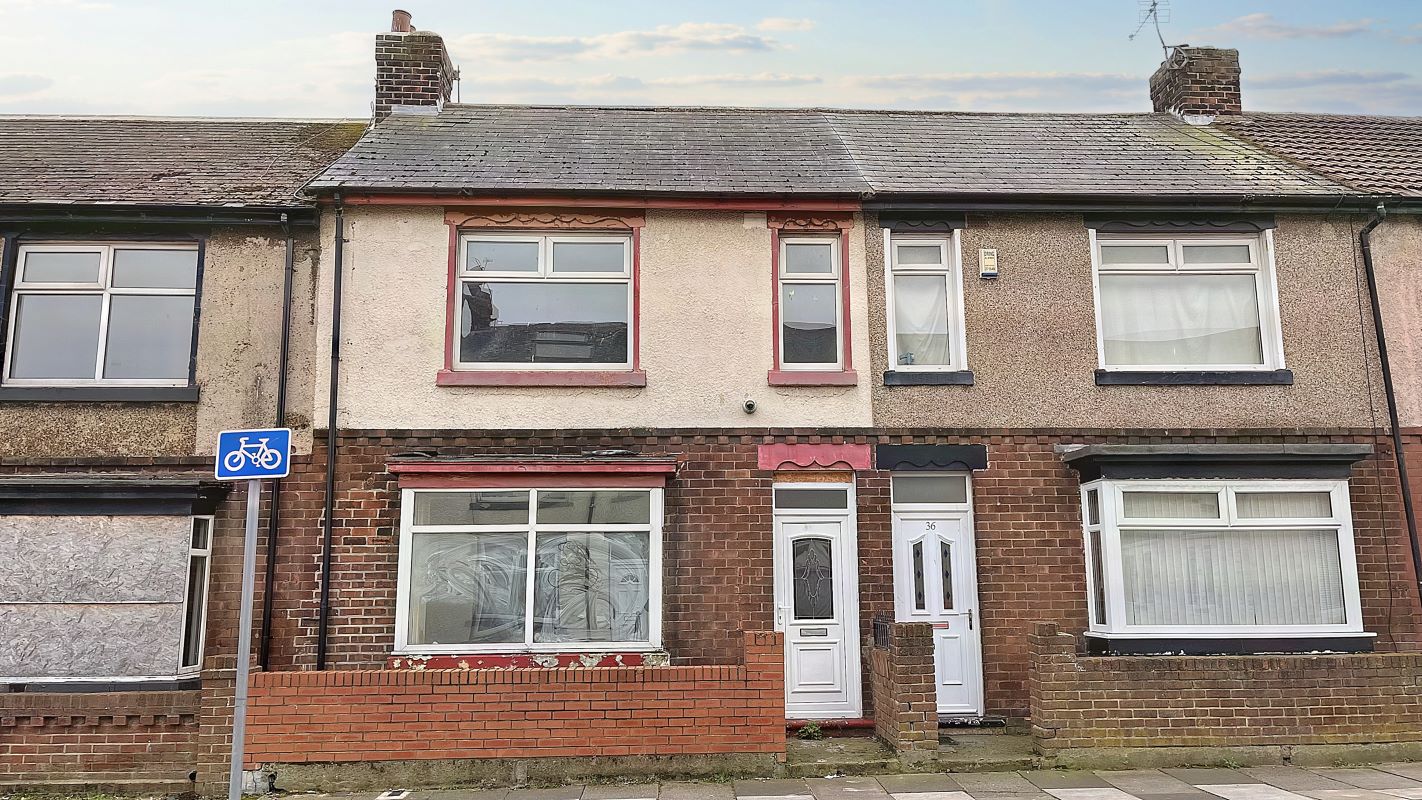 Property for Auction in Lincolnshire - 38 Windermere Road, Hartlepool, Cleveland, TS25 1QN