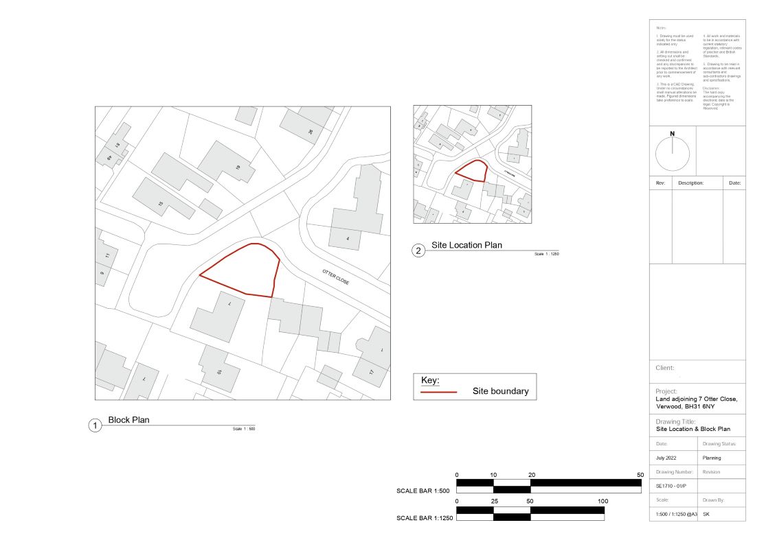 Land Adjoining 7 Otter Close, Bournemouth, Dorset