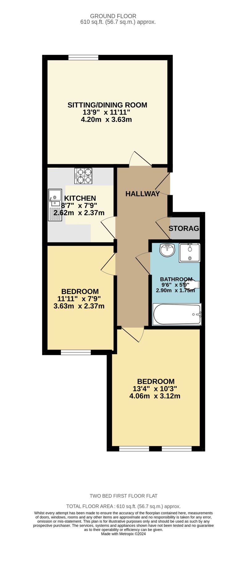 Flat 5, 9 Wycliffe Road, Bournemouth, Dorset, BH9 1JP