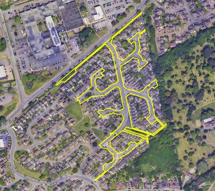 Property for Auction in North West - Land at Gainsborough Rise and Brangwyn Gardens, Bedford, Bedfordshire, MK41 7NR