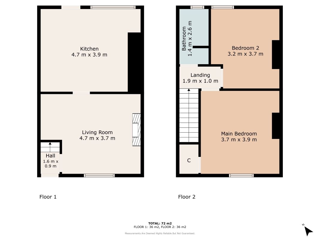 Number 19 Middle Street Blackhall Colliery, Hartlepool, Cleveland, TS27 4EE
