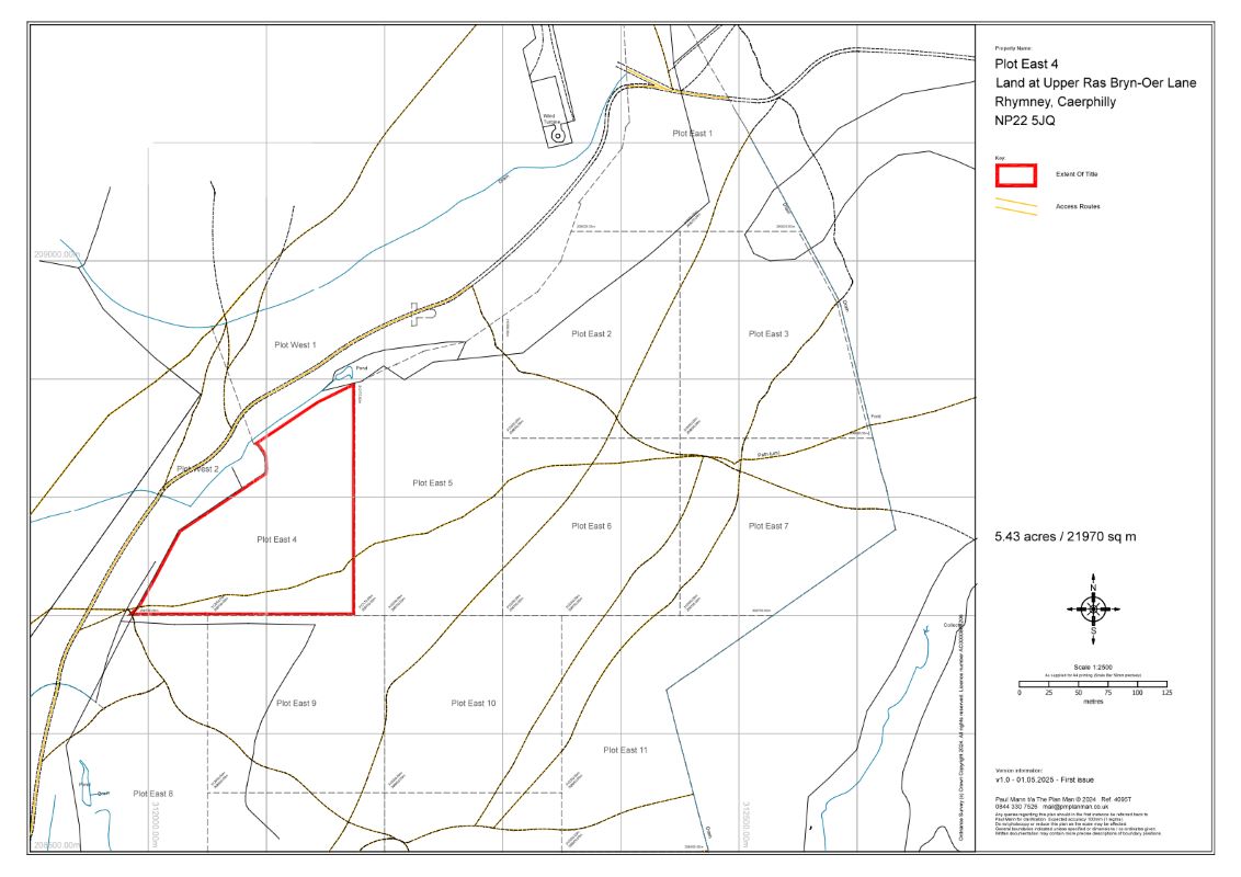 Property for Auction in South Yorkshire - Land at Rhymney Hafod-Y-Mynydd, Rhymney, Gwent, NP22 5JQ