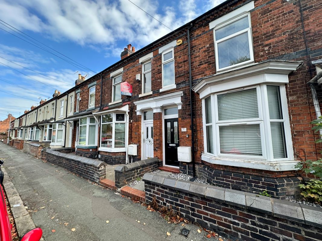 Property for Auction in Cheshire, Staffordshire & Shropshire - 49 Bright Street, Crewe, Cheshire, CW1 3AQ