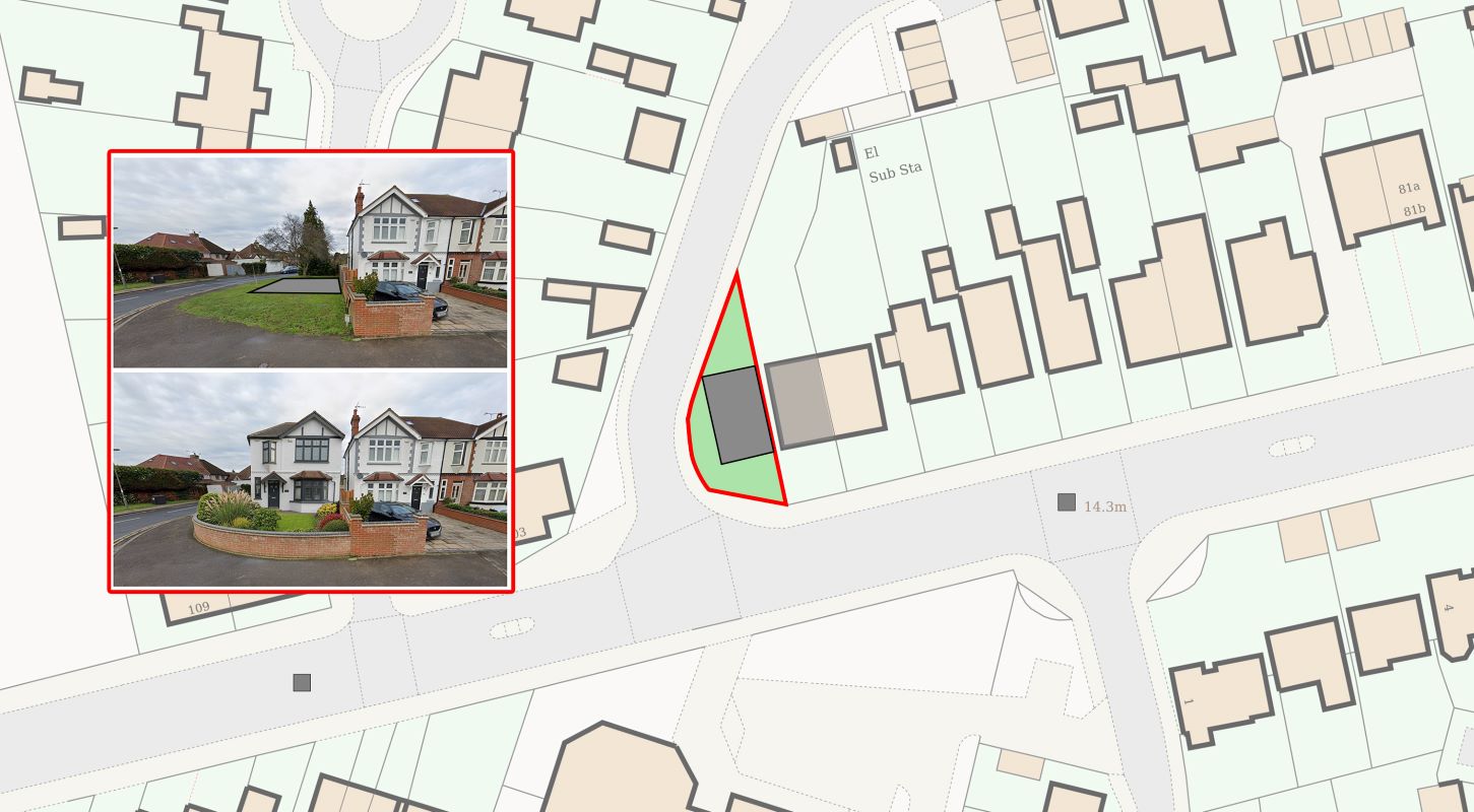 Property for Auction in Cheshire, Staffordshire & Shropshire - Land @ West Close Next to 97 Woodthorpe Road, Ashford, Middlesex, TW15 3JT