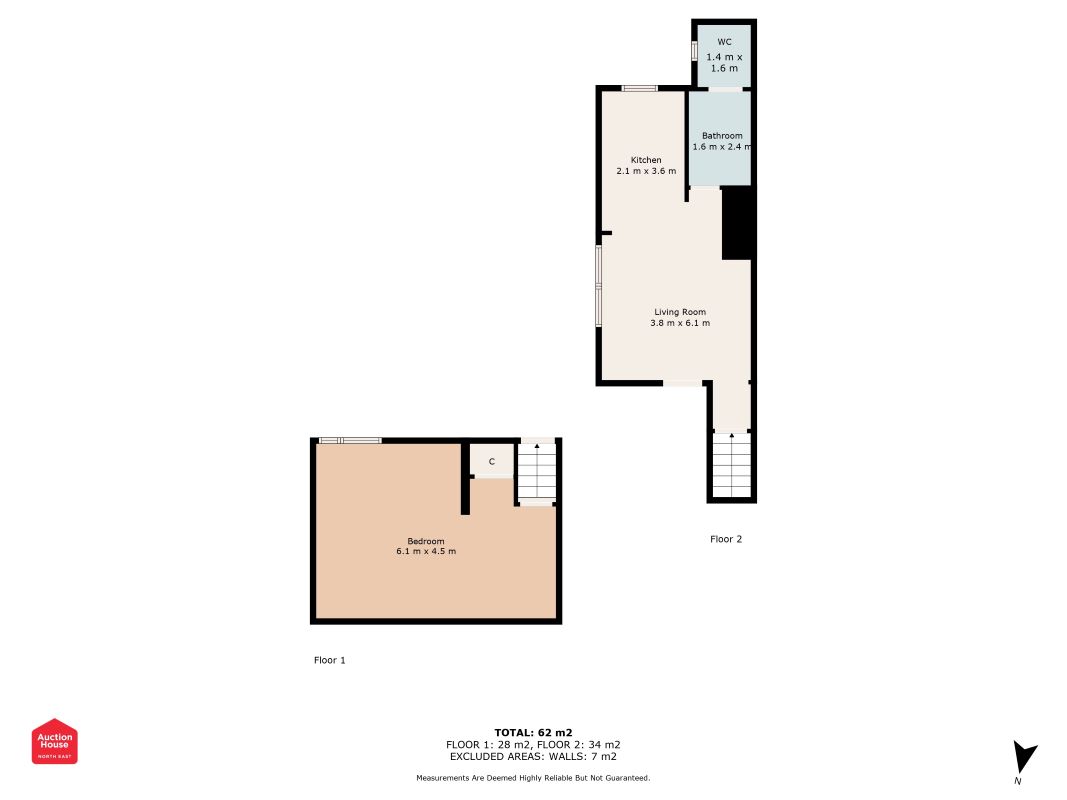 Flat 2 2 Park Road, Sunderland, Tyne and Wear, SR2 8HR