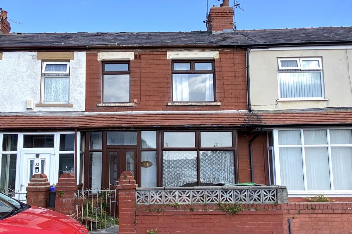 Property for Auction in London - 81 Threlfall Road, Blackpool, Lancashire, FY1 6NW