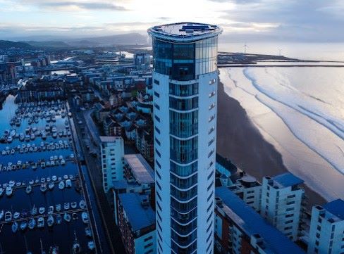 Property for Auction in Wales - Apartment 6, Meridian Tower Trawler Road, Swansea, SA1 1JN