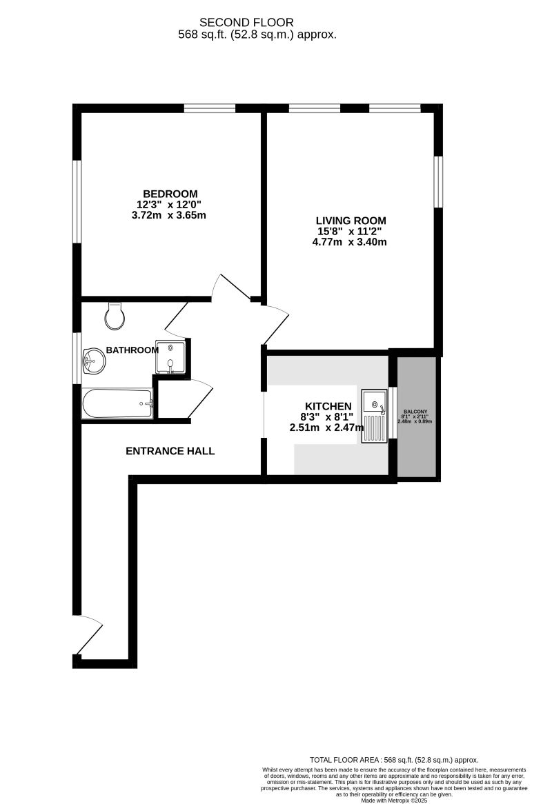 One Bedroom Second Floor Apartment