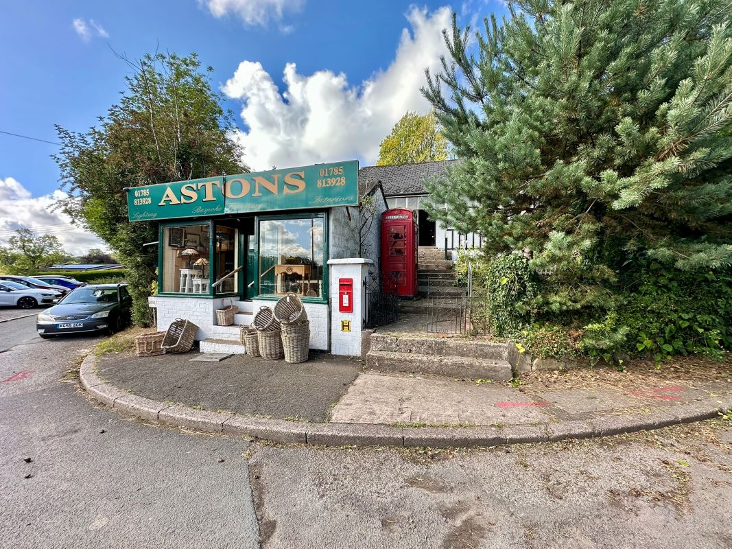 Property for Auction in Cheshire, Staffordshire & Shropshire - Bungalow and Shop Rowan Bury Bank, Stone, Staffordshire, ST15 0QA