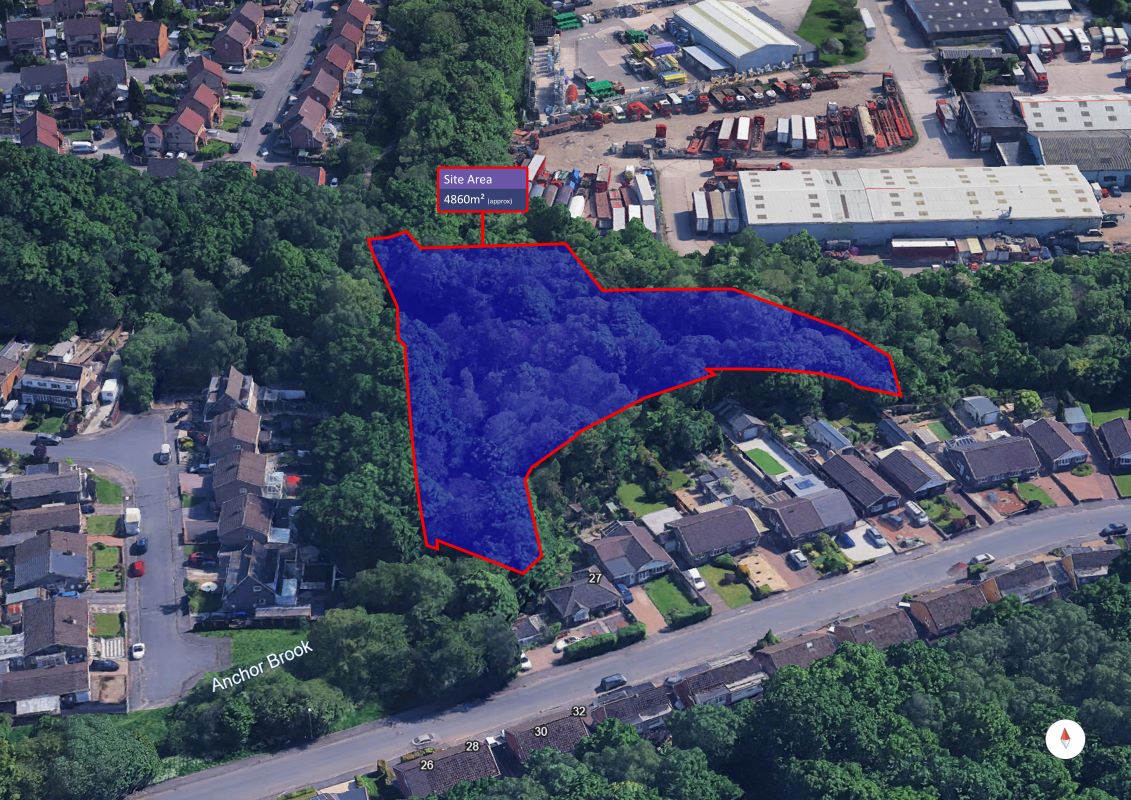 Property for Auction in Cheshire, Staffordshire & Shropshire - Land @ Defoe Drive Parkhall, Stoke-On-Trent, Staffordshire, ST3 5RL