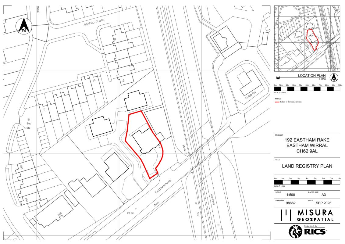 Property for Auction in Cheshire, Staffordshire & Shropshire - LAND at the Back of 192 & 194  Eastham Rake, Eastham, Merseyside, CH62 9AL