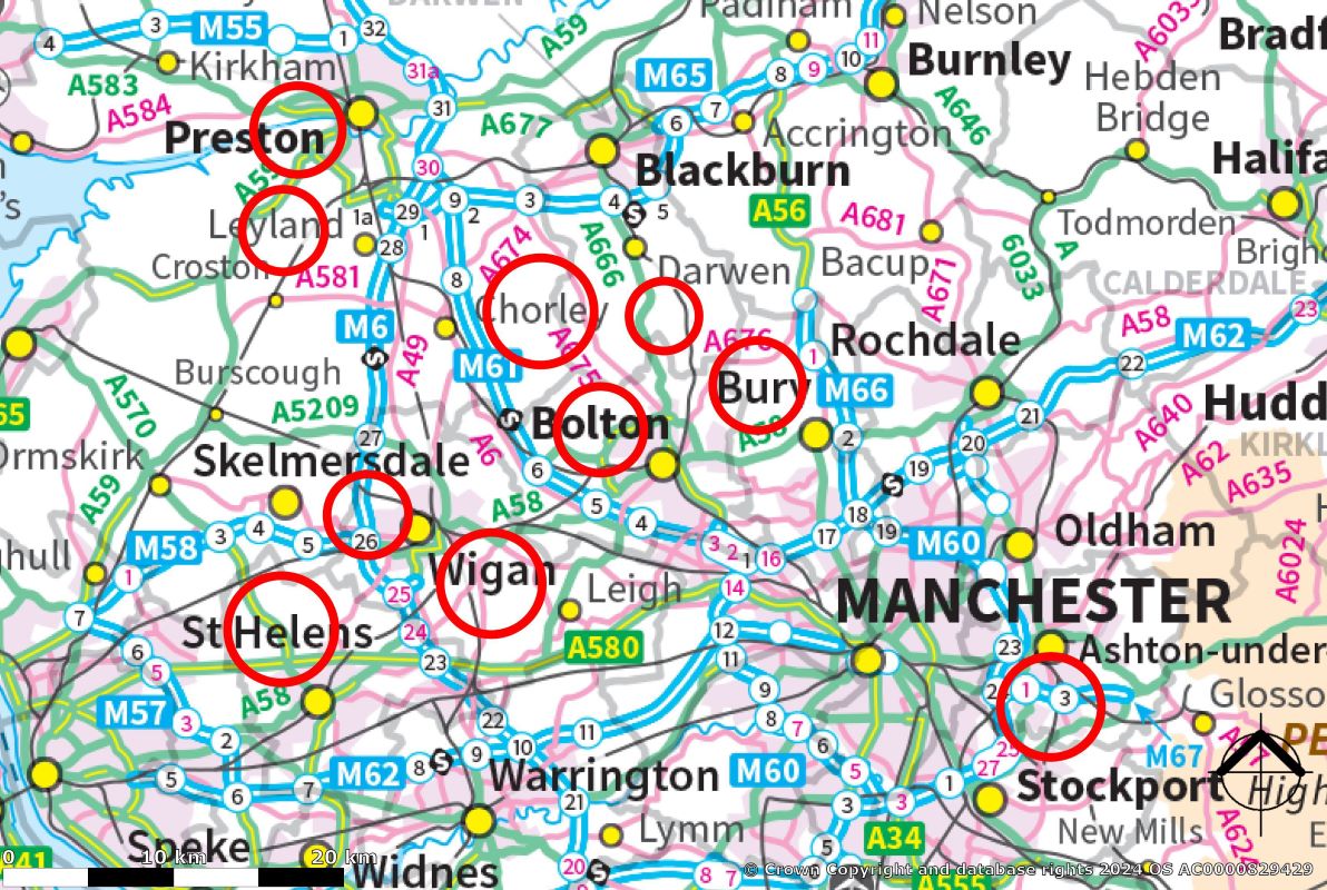 Property for Auction in South Yorkshire - 20 Plots of Land Radcliffe, Manchester, Lancashire, M26 2TF