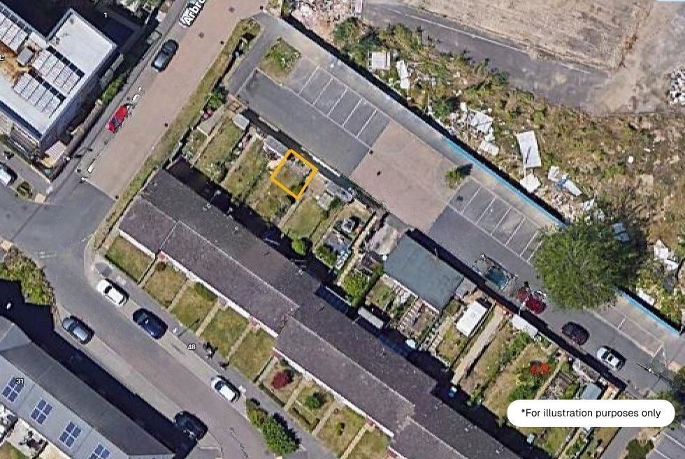 Property for Auction in South Yorkshire - Land Behind 40 Helmsdale Close, Reading, Berkshire, RG30 2PS