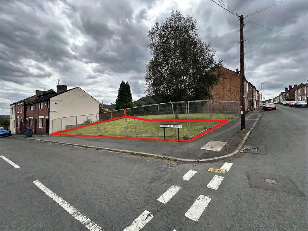 Property for Auction in Cheshire, Staffordshire & Shropshire - Cardwell Street Plot, Stoke-On-Trent, Staffordshire, ST1 6PN