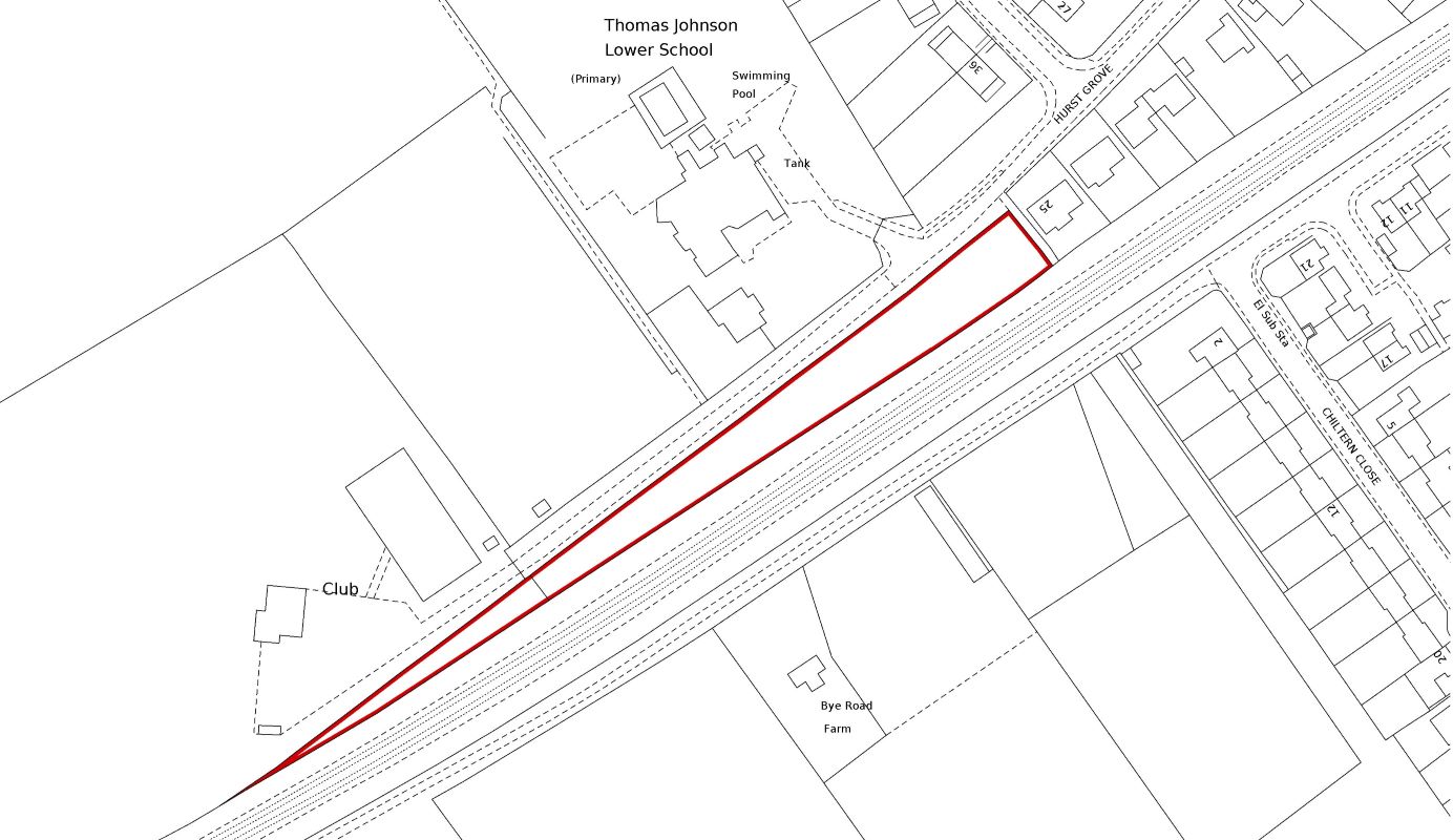 Property for Auction in Bedfordshire, Buckinghamshire, Oxfordshire and Hertfordshire - Land Adjacent to 25, Hurst Grove, Lidlington, Bedfordshire, MK43 0SB