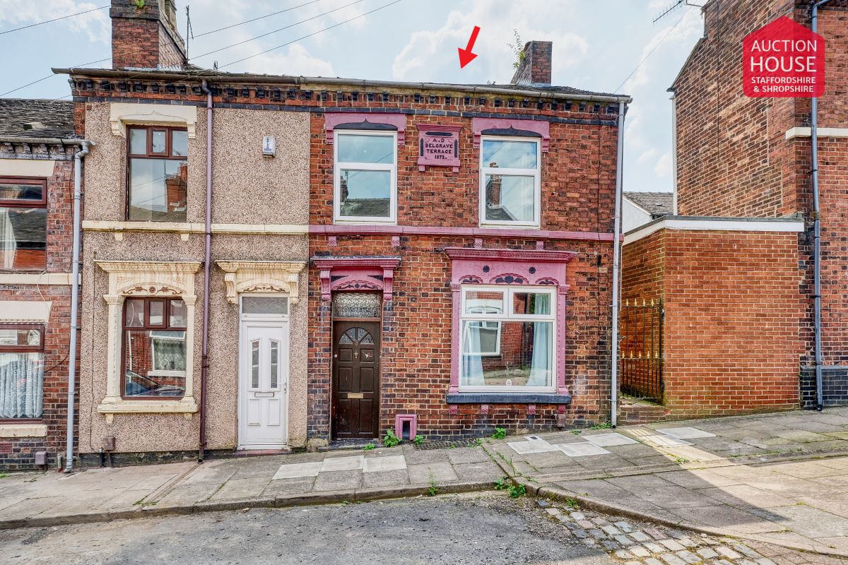 Property for Auction in Cheshire, Staffordshire & Shropshire - 3 St. Aidans Street Tunstall, Stoke-On-Trent, Staffordshire, ST6 5HQ