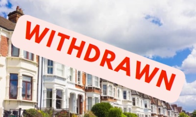 Why would a property be withdrawn and then re-listed later?