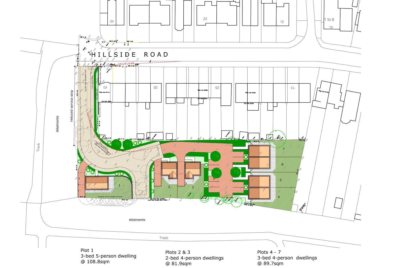 Development site at 45 Hillside Road, Wellingborough, NN8 4AW