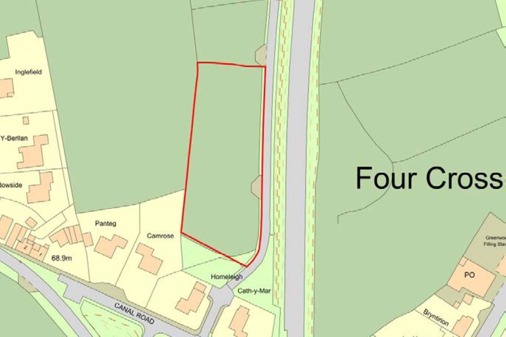 1.04 Acres (0.42 ha) of Land at Four Crosses, Llanymynech, SY22 6PR
